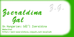 zseraldina gal business card